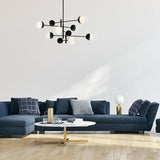 Fairmount 10 Light LED Chandelier by Eurofase, Color: Chrome, Matte Black, , | Casa Di Luce Lighting