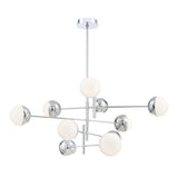 Fairmount 10 Light LED Chandelier by Eurofase, Color: Chrome, Matte Black, , | Casa Di Luce Lighting