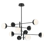 Fairmount 10 Light LED Chandelier by Eurofase, Color: Matte Black, , | Casa Di Luce Lighting