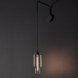 Cici Wall Lamp by Vesoi, Color: Clear, Finish: Black,  | Casa Di Luce Lighting