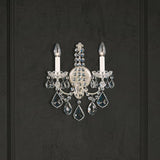 New Orleans Wall Sconce by Schonbek, Finish: Silver Antique-Schonbek, Number of Lights: 2, Crystal Color: Heritage-Schonbek | Casa Di Luce Lighting