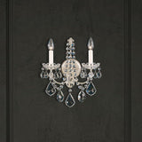 New Orleans Wall Sconce by Schonbek, Finish: Aurelia-Schonbek, Number of Lights: 2, Crystal Color: Clear Swarovski-Schonbek | Casa Di Luce Lighting