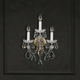 New Orleans Wall Sconce by Schonbek, Finish: Silver Antique-Schonbek, Number of Lights: 3, Crystal Color: Golden Teak-Schonbek | Casa Di Luce Lighting