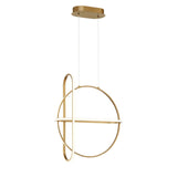 Berkely LED Round Chandelier by Eurofase, Color: Matte Black, Satin Gold, , | Casa Di Luce Lighting