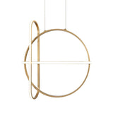 Berkely LED Round Chandelier by Eurofase, Color: Matte Black, Satin Gold, , | Casa Di Luce Lighting