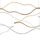 Devonshire LED Linear Chandelier by Eurofase, Color: Chrome, Gold, , | Casa Di Luce Lighting