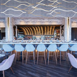 Devonshire LED Linear Chandelier by Eurofase, Color: Chrome, Gold, , | Casa Di Luce Lighting