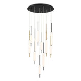 Cumberland LED Multi-Light Chandelier by Eurofase, Finish: Black, Nickel Satin, Antique Brass, Mixed, , | Casa Di Luce Lighting