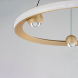 Nodes LED Chandelier By ET2, Finish: Gold, Diameter: 24 inch