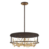 Aerie 7-Light LED Round Chandelier by Eurofase, Finish: Bronze/Gold, , | Casa Di Luce Lighting