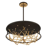 Aerie 7-Light LED Round Chandelier by Eurofase, Finish: Black/Silver, Bronze/Gold, , | Casa Di Luce Lighting