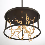 Aerie 4-Light LED Round Chandelier by Eurofase, Finish: Black/Silver, Bronze/Gold, , | Casa Di Luce Lighting