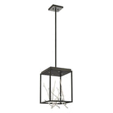 Aerie 4-Light LED Square Chandelier by Eurofase, Finish: Black/Silver, Bronze/Gold, , | Casa Di Luce Lighting