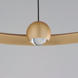 Nodes LED Chandelier By ET2, Finish: Gold, Diameter: 24 inch