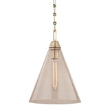 Newbury Pendant by Hudson Valley, Finish: Brass Aged, Size: Small, | Casa Di Luce Lighting