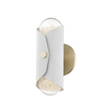 Immo Wall Sconce by Mitzi, Color: Black, White, Finish: Brass Aged, Nickel Polished, Polished Copper-Mitzi, | Casa Di Luce Lighting