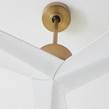Burnished Brass/Matte White ABS Adler 60 Ceiling Fan by Monte Carlo Fans