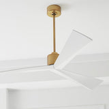 Burnished Brass/Matte White ABS Adler 60 Ceiling Fan by Monte Carlo Fans