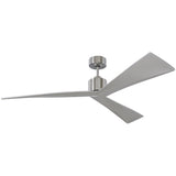 Brushed Steel/Silver ABS Adler 60 Ceiling Fan by Monte Carlo Fans