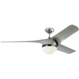 Chrome/Silver Akova Fan by Monte Carlo Fans