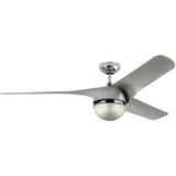 Chrome/Silver Akova Fan by Monte Carlo Fans