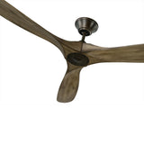 Aged Pewter/Light Grey Weathered Oak Large Maverick Fan by Monte Carlo