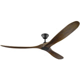 Matt Black/Dark Walnut Large Maverick Fan by Monte Carlo