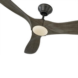 Aged Pewter/Light Grey Weathered Oak Small Maverick LED Collection Fan by Monte Carlo Fans
