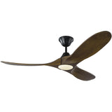 Matt Black/Dark Walnut Small Maverick LED Collection Fan by Monte Carlo Fans