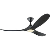 Matt Black/Matt Black Medium Maverick LED Collection Fan by Monte Carlo Fans