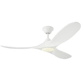 Matte White/Matte White Small Maverick LED Collection Fan by Monte Carlo Fans