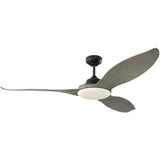 Aged Pewter/Light Grey Weathered Oak Stockton Ceiling Fan by Monte Carlo Fans