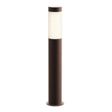 Round Column LED Bollard By Sonneman Lighting, Size: Medium, Finish: Textured Bronze