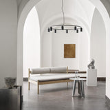 Donna Circle Pendant by Pholc, Size: Small, Medium, Finish: Black Ink, Linen, | Casa Di Luce Lighting