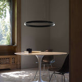 Compendium Circle Pendant By LucePlan, Finish: Black