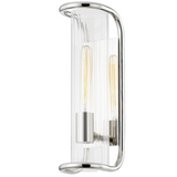Fillmore Wall Sconce By Hudson Valley, Finish: Polished Nickel, Size: Small