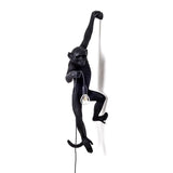 The Monkey Lamp Hanging Version Left By Seletti, Finish: Black