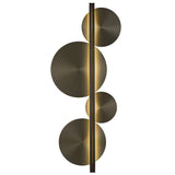 Strate Moon Wall Light By CVL, Finish: Satin Graphite, Color: Satin Graphite