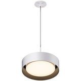 Echo LED Pendant By ET2, Size: Small, Finish: White / Black