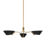 Sacramento Chandelier By Troy Lighting, Size: Small, Finish: Patina Brass Black