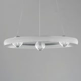 Nodes LED Chandelier By ET2, Finish: Brushed Aluminum, Diameter: 18 inch