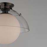 Domain Semi Flush Mount By Studio M, Finish: Black Chrome