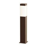 Square Column LED Bollard By Sonneman Lighting, Size: Medium, Finish: Textured Bronze