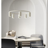 Donna Circle Pendant by Pholc, Size: Small, Medium, Finish: Black Ink, Linen, | Casa Di Luce Lighting