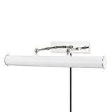 Holly Picture Light by Mitzi, Finish: Aged Brass/Soft Off White-Mitzi, Aged Brass/Navy-Mitzi, Polished Nickel/Soft Off White-Mitzi, Polished Nickel/Navy-Mitzi, Size: Small, Medium, Large, | Casa Di Luce Lighting