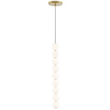 Orbet Pendant By Tech Lighting, Finish: Natural Brass, Number of Lights: 9 Light
