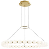 Orbet Chandelier By Tech Lighting, Size: Medium, Finish: Natural Brass