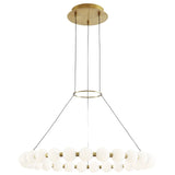 Orbet Chandelier By Tech Lighting, Size: Large, Finish: Natural Brass