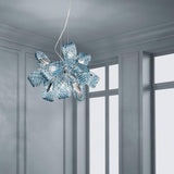 Mocenigo Chandelier by Sylcom, Color: Amber, Finish: Polish Chrome, Number of Lights: 9 | Casa Di Luce Lighting