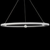 Nodes LED Chandelier By ET2, Finish: Brushed Aluminum, Diameter: 32 inch